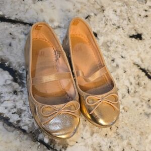 H&M Shiny Gold Kids Dress Shoes